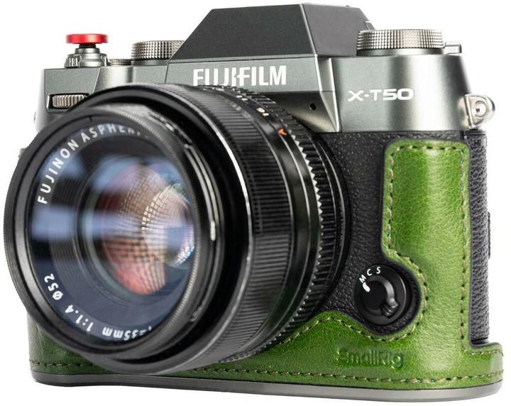 Actual product image SmallRig 4711 Leather Half Case Kit for X T50 (Green) (Kamera Bereitschaftstasche, 1.26 l)
