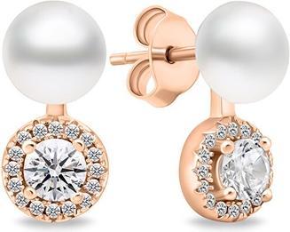Immagine prodotto Brilio Argento - Eleganti orecchini di perle con zirconi EA611R