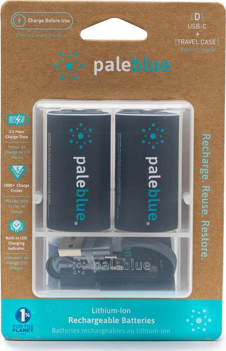 Image du produit Pale Blue Battery D USB-C (2 pcs, D, 5000 mAh)