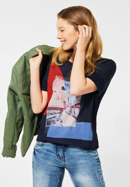 Produktbild Cecil T-Shirt mit Frontprint (S)