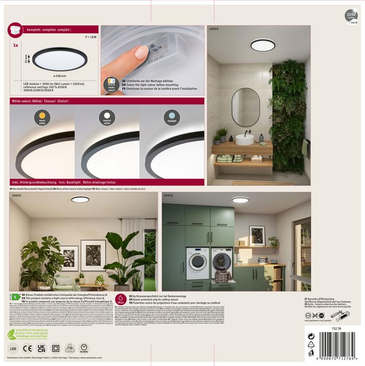 Immagine prodotto Paulmann Atria Shine Backlight White Select (3000 lm)