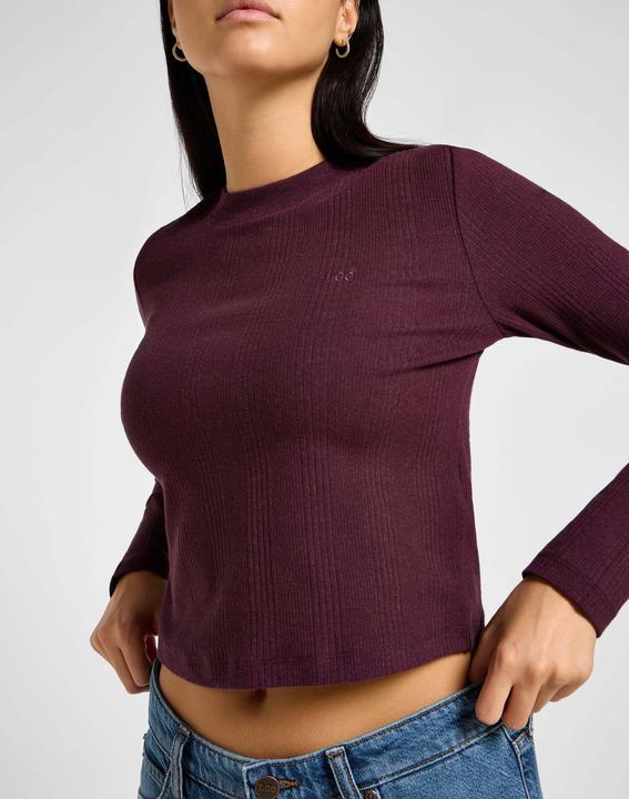 Produktbild Lee Langarmshirt Longsleeves Cropped Rib Tee (L)