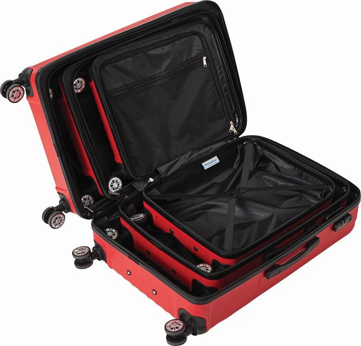 Actual product image Check.In Kingston - Set of 3 suitcases (Hand luggage (up to 50 litres), M (50 - 90l), L (90 - 115l))