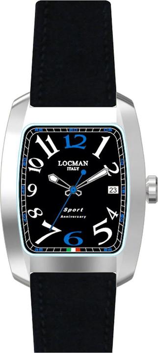 Produktbild Locman Italy Herrenuhr Sport Anniversary schwarz/blau Ref. 0471 (Analoguhr, 37 mm)