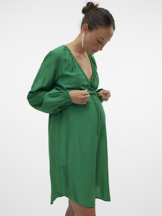 Image du produit Mamalicious Coupe normale Col en V Poignets élastiques Robe courte (L)