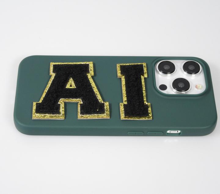 Produktbild PhoneLook Sticker Aufkleber für Handy/Tablet/Computer 3D gestickt Buchstabe K