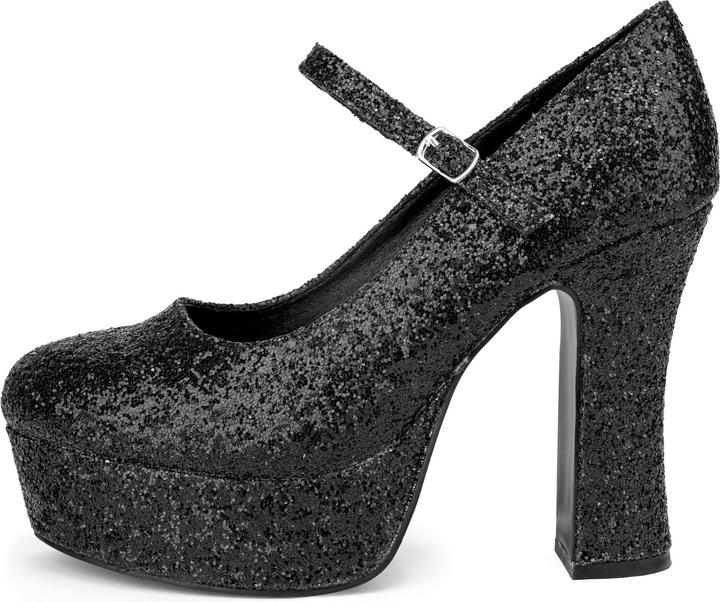 Produktbild Maskworld Plateau Schuhe glitter-schwarz
