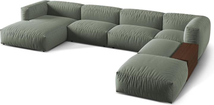 Actual product image Micadoni Modular Panoramic Right Corner Sofa, "Martina", 5 Seats, 406x280x75 Made in Europe (Sofa landscape)
