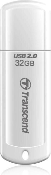 Actual product image Transcend 32GB USB2.0 Pen Drive Classic White (32 GB, USB-A)