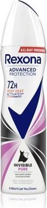 Actual product image Rexona Advanced Protection Invisible Pure Antiperspirant - 72 hours, 150 ml (Roll-on, 150 ml)