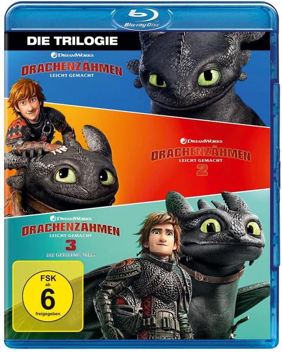Drachenzähmen leicht gemacht 1 - 3 Movie Collection - Blu Ray (Blu-ray, Englisch, Deutsch, Französisch, Italienisch)
