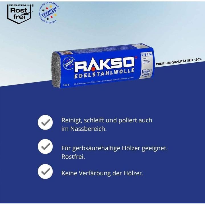 Actual product image Rakso Stainless steel wool 150g (1 pcs.)