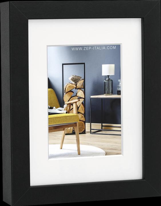 Image du produit ZEP Niki Black 15x20 bois avec passe-partout (15 x 20 cm)