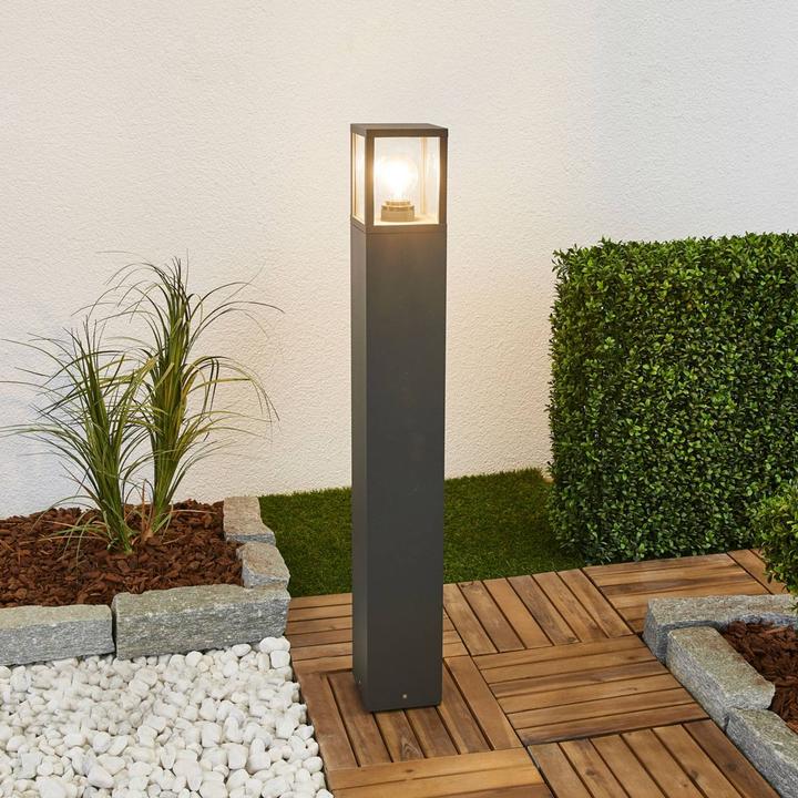 Image du produit Lucande Klemens High Extérieur Jardin Lumière IP54 Graphite (E27, IP54)