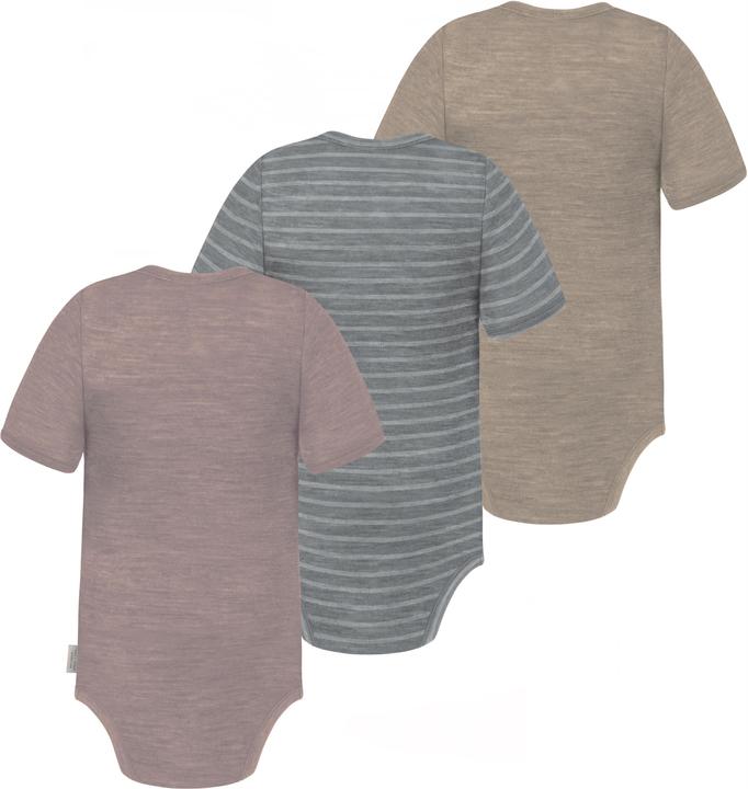 Produktbild Normani 3er Set Baby Merino Body Kurzarm „Tauranga" - 9295 (80)