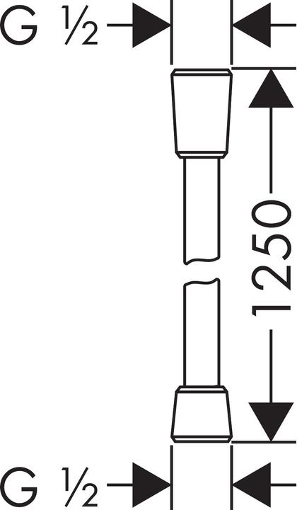 Actual product image hansgrohe Isiflex shower hose (125 cm)