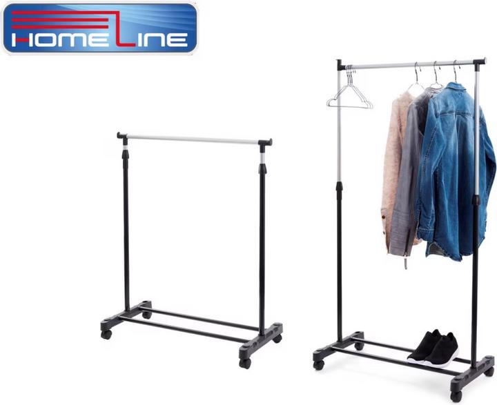 Produktbild Homeline Roll-Kleiderständer verstellbar