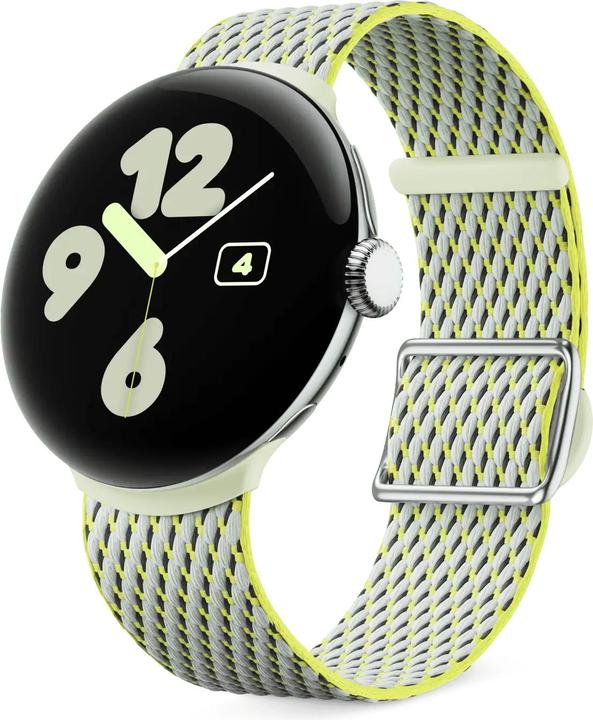 Actual product image Google Woven band (Stainless steel, Plastic, recycled polyester yarn)