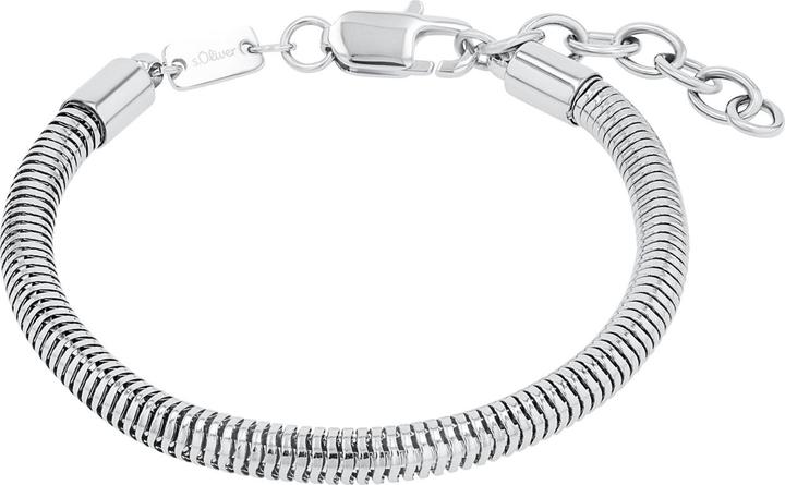 S.Oliver Armschmuck für Herren, Edelstahl (23 cm, Edelstahl)