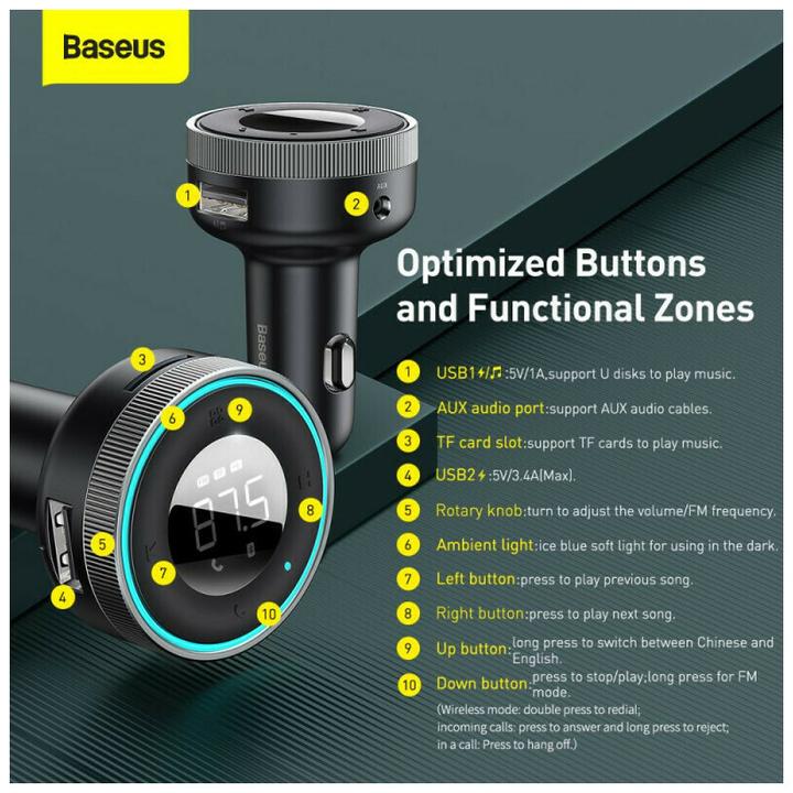 Produktbild Baseus Car Wireless MP3 Charger