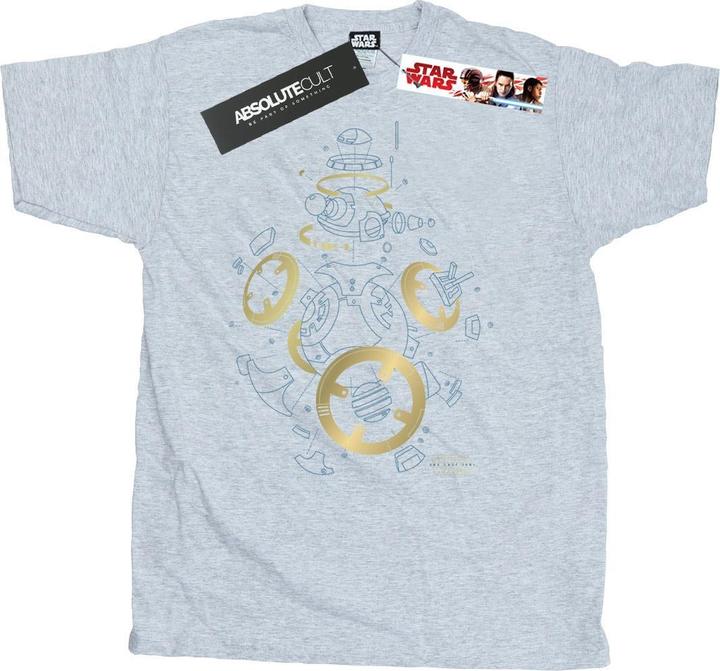 Star Wars The Last Jedi BB8 Deconstructed TShirt (XXL)