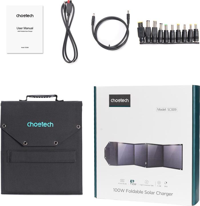 Produktbild Choetech Solarladegerät SC009-V2 (100 W, 4 kg)