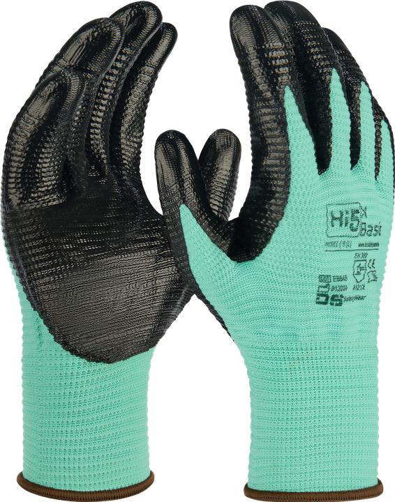 Produktbild Hi5 13G Polyesterhandschuhe mit glatter Nitrilhandfläche (10)