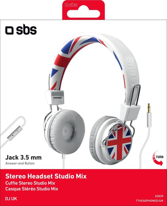 Immagine prodotto SBS Cuffie stereo Studio Mix DJ (Cablato)