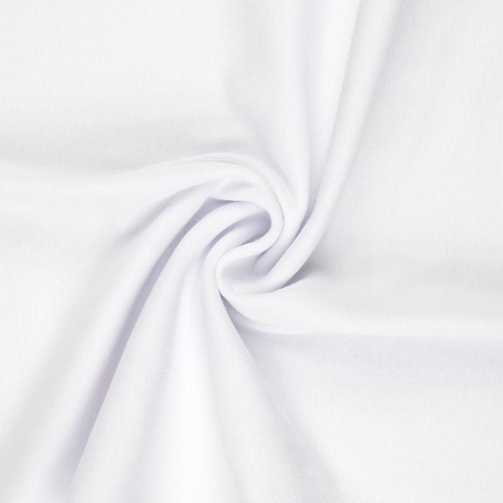 Image du produit Stoffrestposten Poignets à fines côtes - blanc neige - quantité minimale de vente : 1 mètre