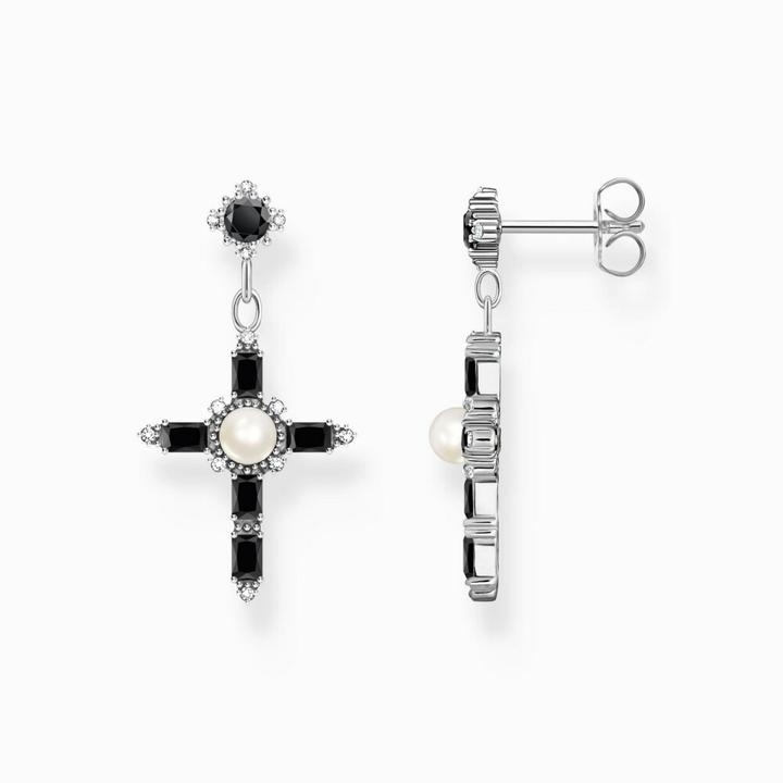 Immagine prodotto Thomas Sabo Orecchini Cross Romance (Argento 925, Perla coltivata in acqua dolce)