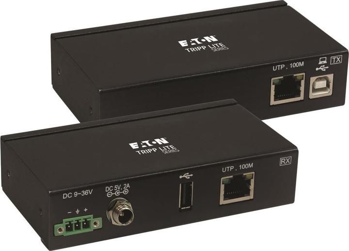 Image du produit Eaton 1-Port Industrial USB over Cat6 Extender ESD Protection PoC USB 2.0 Mountable 330ft. (USB-A, 1 Ports)