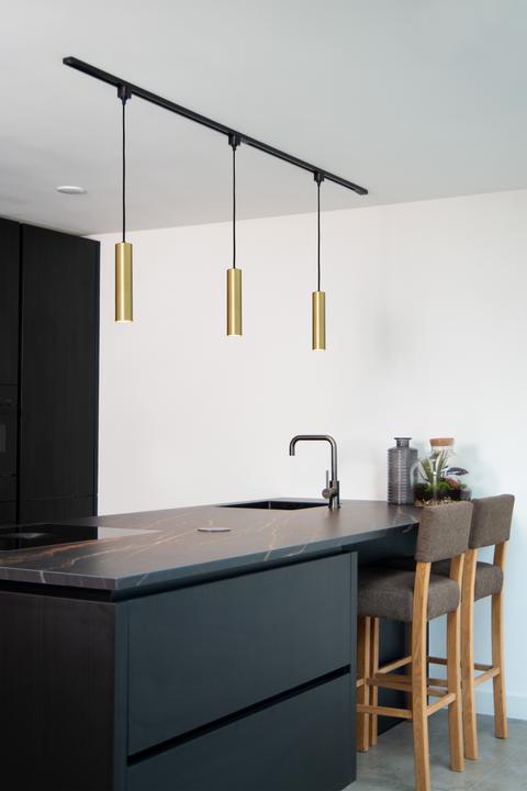 Immagine prodotto Lucide Pendente TRACK FLORIS - Sistema a binario - 1xGU10 - Oro opaco / ottone 09955/01/02 (GU10)
