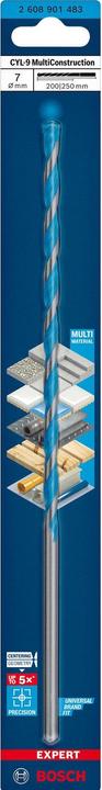 Actual product image Bosch Professional Zubehör Expert CYL-9 MultiConstruction drill, 6.5 x 200 x250 mm, d 6.5 mm (7.0 millimetre)