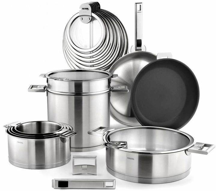 Produktbild Cristel Topf Set (18 cm, Pfannenset + Topfset, Aluminium, Edelstahl)
