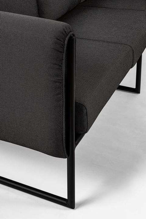 Produktbild Bizzotto Gartensofa 3-Sitzer Pixel anthrazit