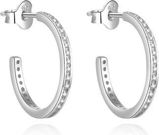 Image du produit Agato Elegant Round Earrings With Zircons Agt-E140pw
