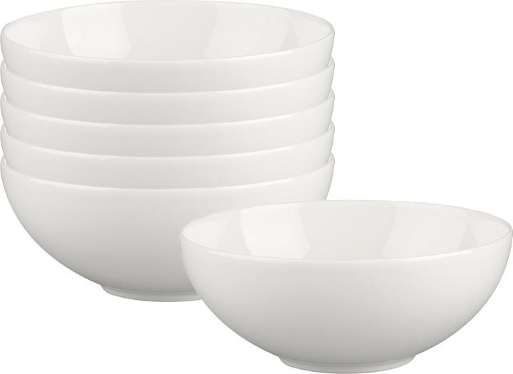 Actual product image Villeroy & Boch Multipack White Pearl dessert bowl - 6 pieces (13 cm, 0.24 l, 6 x)