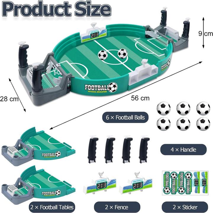 Produktbild Cbx Kickertisch Tischfussball Fussball-Flipper, Fussballspiel Medium