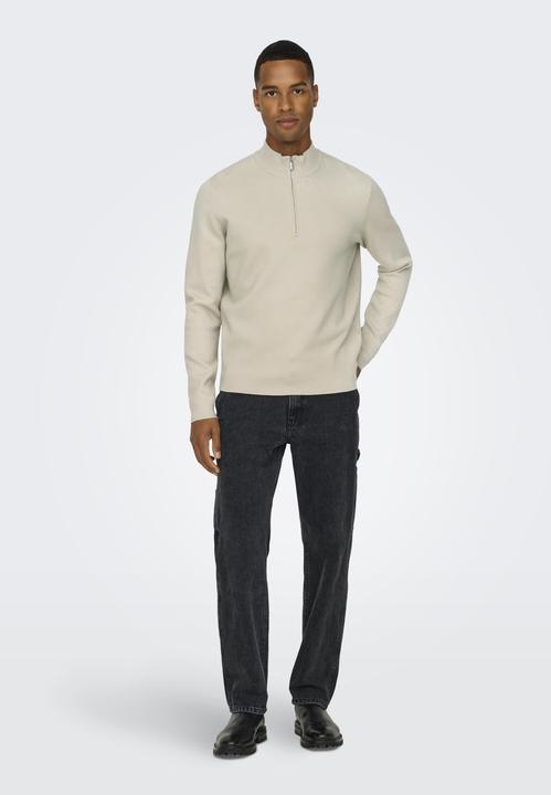 Actual product image Only & Sons Onscooper Reg 12 Half Zip High Neck Knit (XXL)