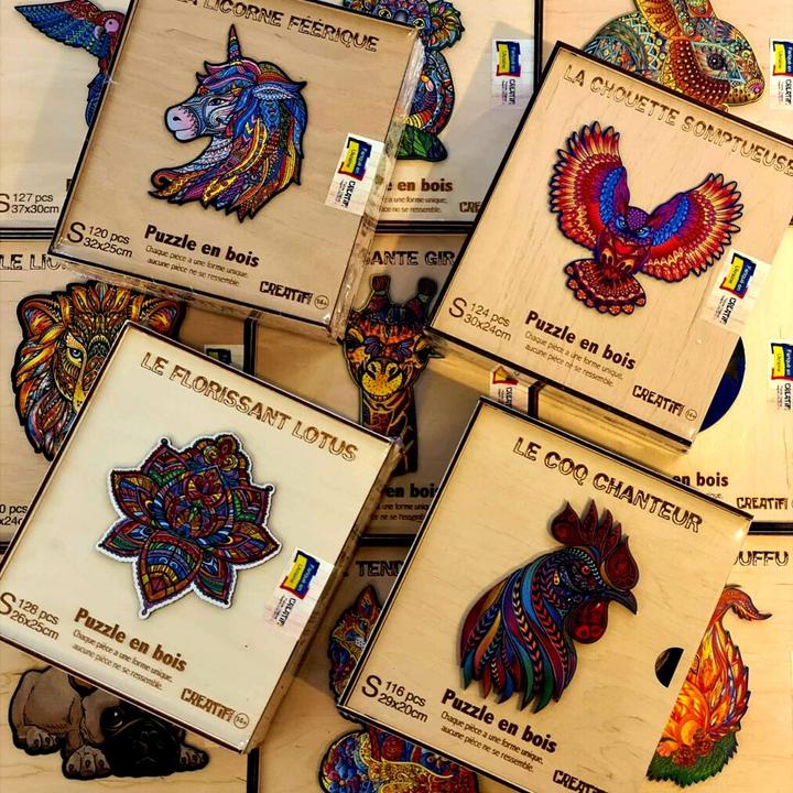 Produktbild Creatif'Puzzle Puzzle en Bois "Creatif Puzzle" - Taille Petite (128 Teile)