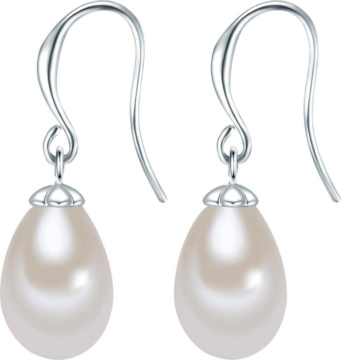 Lulu & Jane Damen Metall-Legierung Muschelkernperle silber - 29449 (Metall-Legierung)