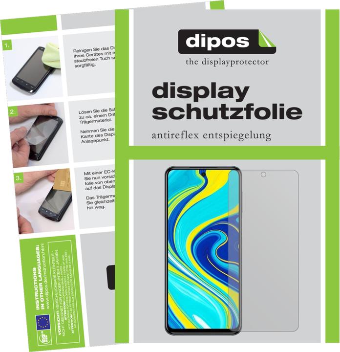 Produktbild Dipos Displayschutzfolie Antireflex (6 Stück, Xiaomi Redmi Note 9 Pro)