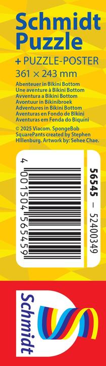 Actual product image Schmidt Spiele SpongeBob, Abenteuer in Bikinibottom 100 Teile (100 pieces)