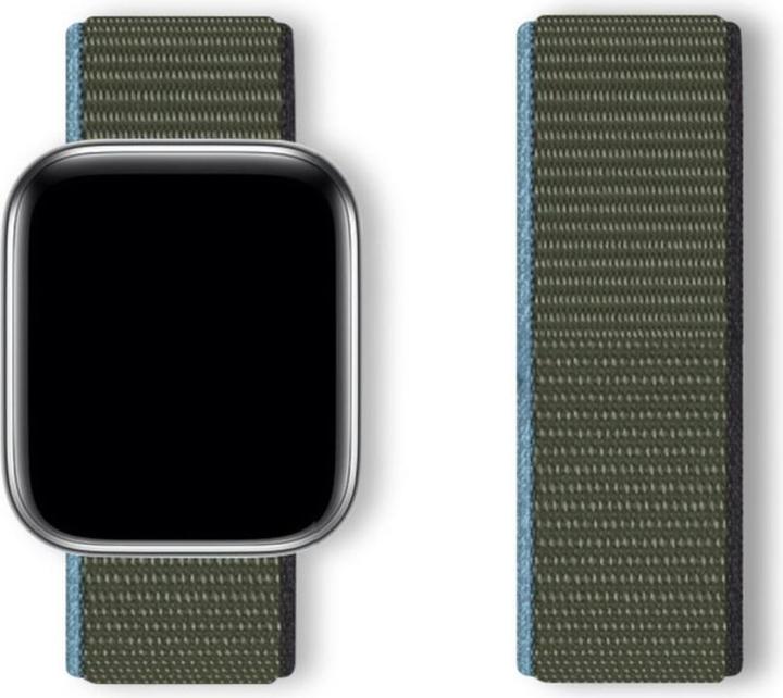 Hurtel Strap Sport Loop Strap for Apple Watch 38 / 40 / 41 mm - Green (Nylon)