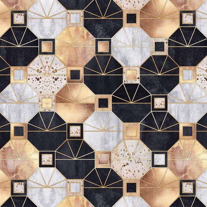 Image du produit Trenddeko Art déco : or et noir (200 x 50 cm)