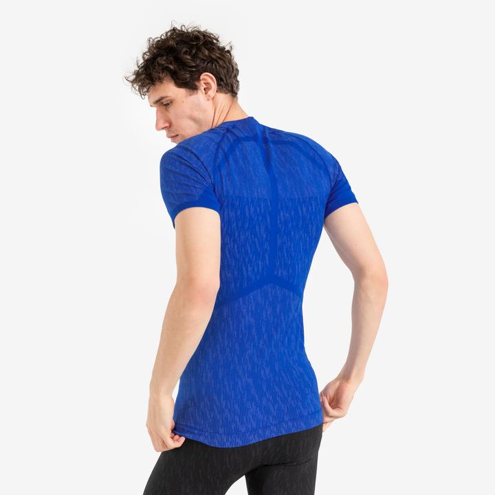 Produktbild Kipsta Damen/Herren Funktionsshirt Thermo kurzarm - Keepdry blau (M)
