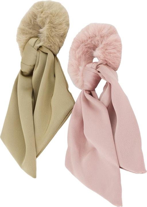 Produktbild Trisa Hair - Fake Fur Scrunchie, rose beige (Haargummi)