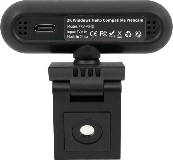 Produktbild FreeVoice Vision 340(USB, 2k, 92°, Windows Hello, Autofokus) (5.04 Mpx)