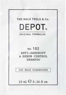 Actual product image Depot No. 102 Anti-Dandruff & Sebum Control Shampoo 10ml (10 ml, Liquid shampoo)