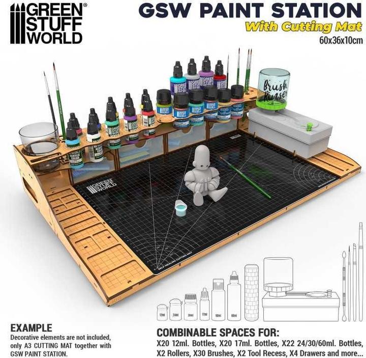Green Stuff World Paint Station with Cutting Mat